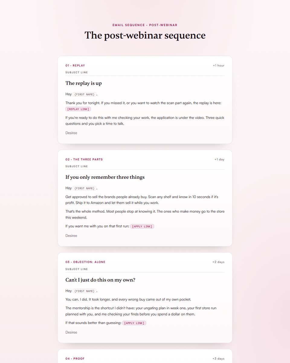 Post-webinar preview